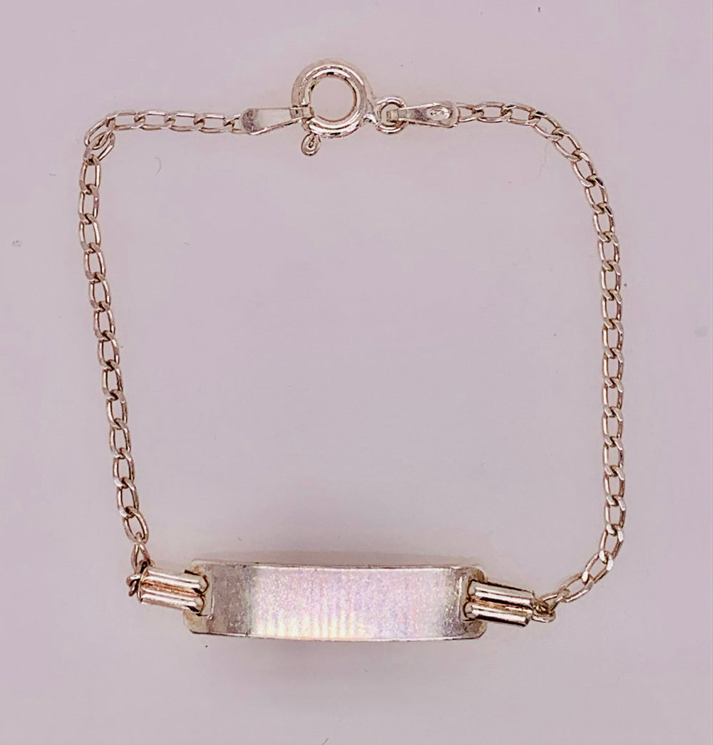 Estate Child's Sterling Silver Bar Bracelet