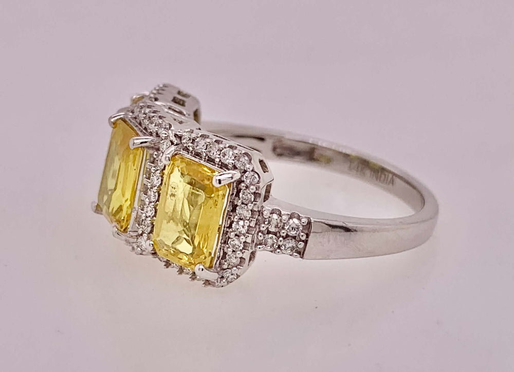 14K Sapphire & Diamond Ring