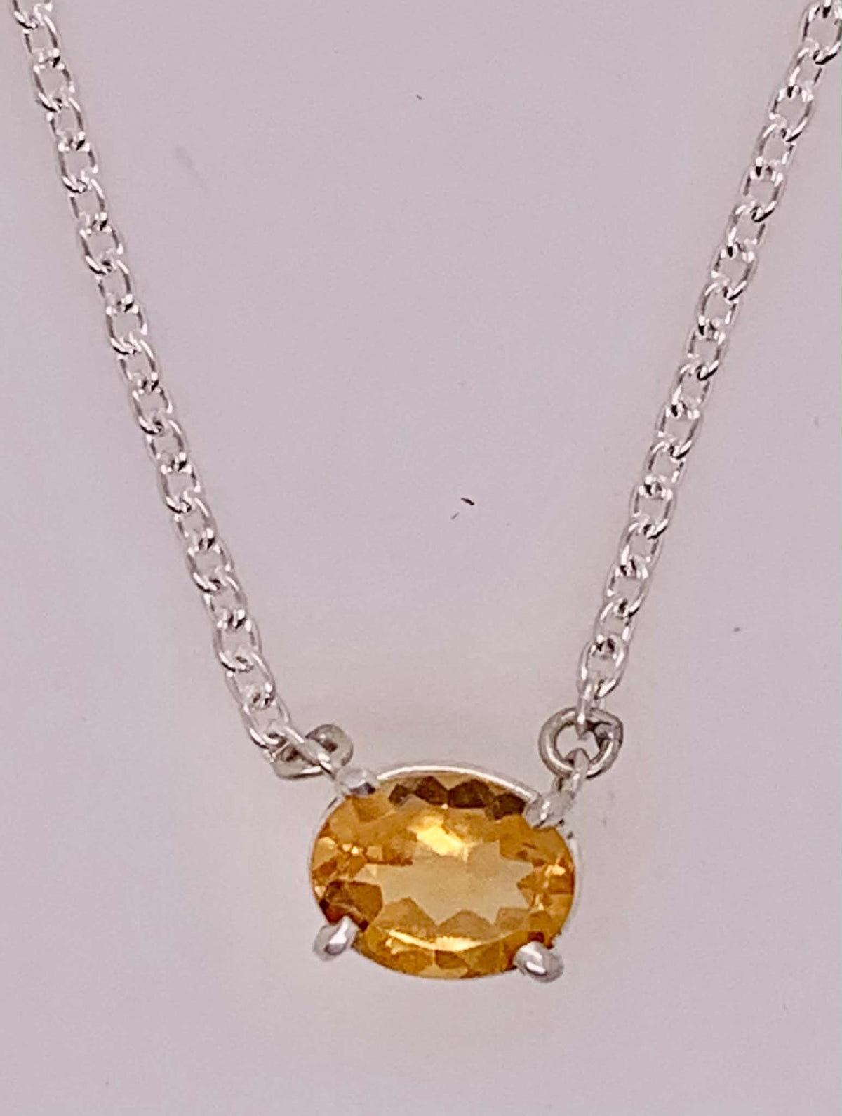 Sterling Silver Citrine Necklace