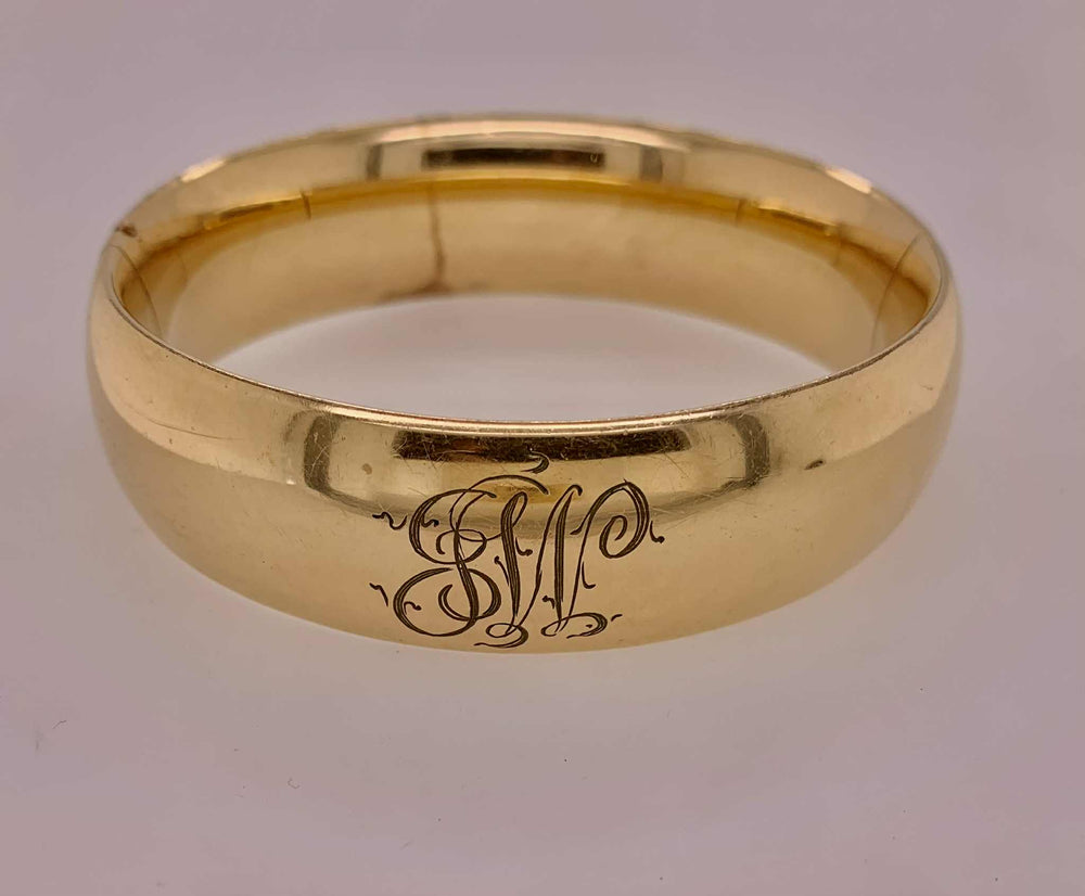 Estate Vintage Gold Filled Bangle Bracelet