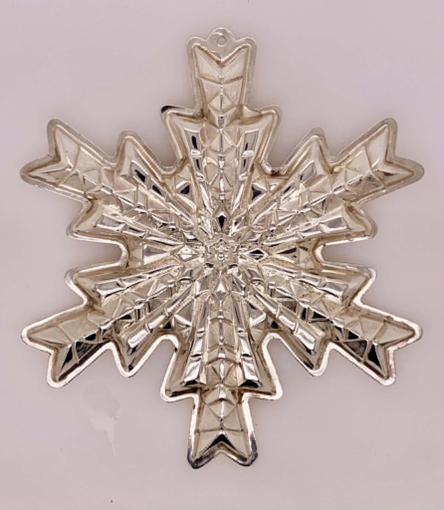 1978 Gorham Sterling Silver Snowflake Christmas Ornament