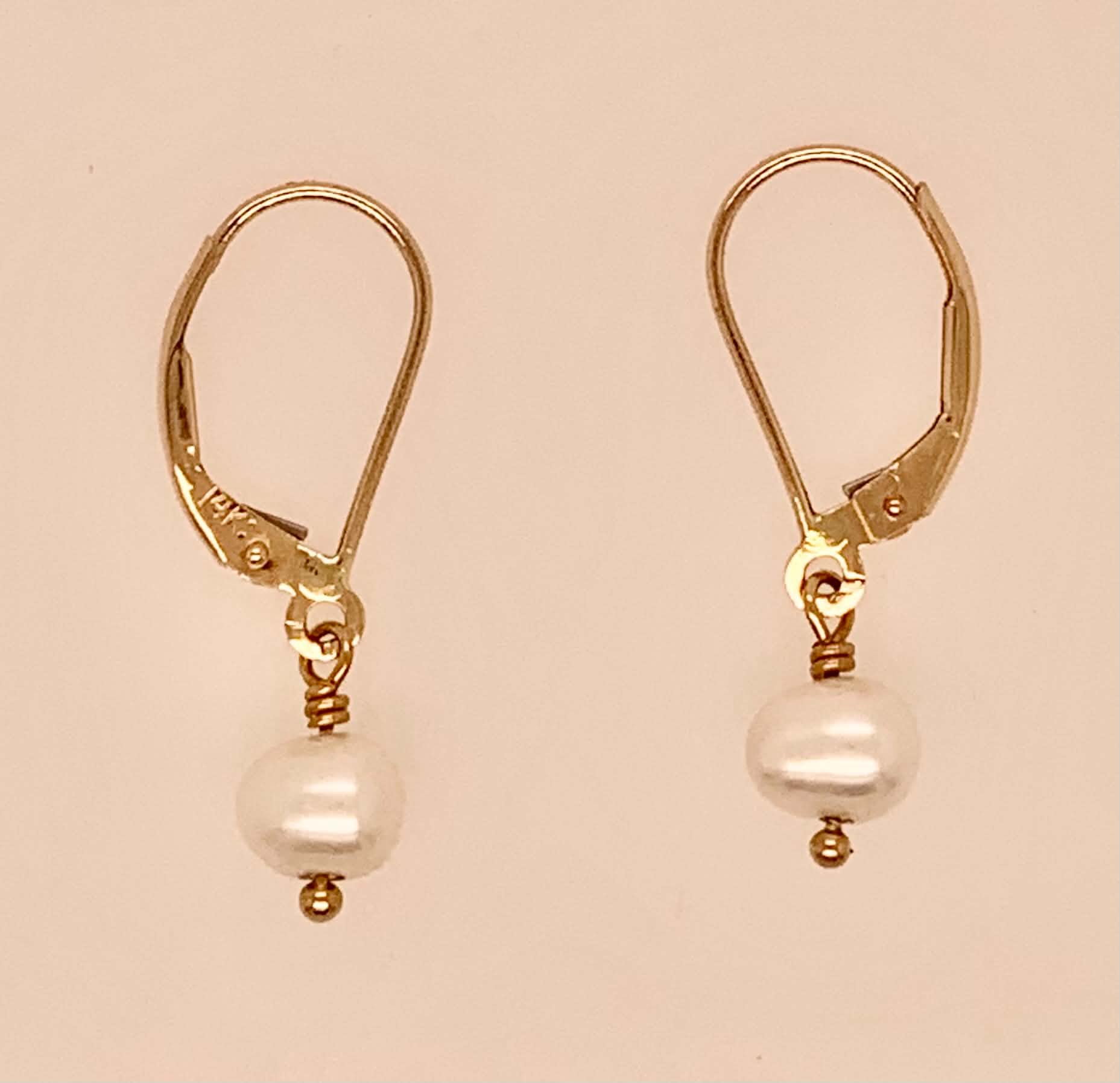 14K Pearl Earrings