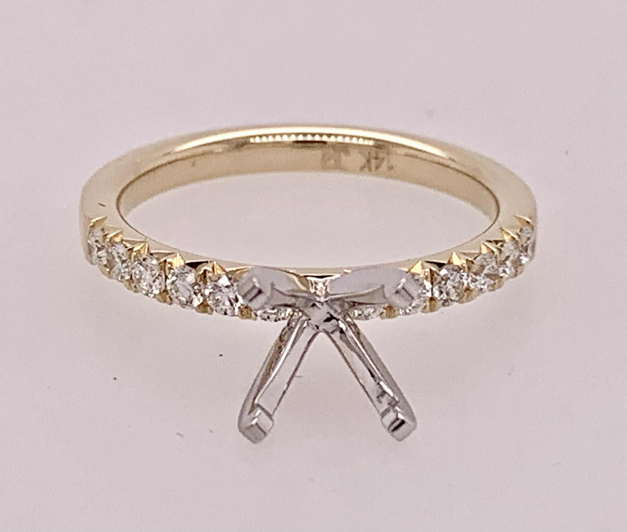 14K Diamond Semi-Mount