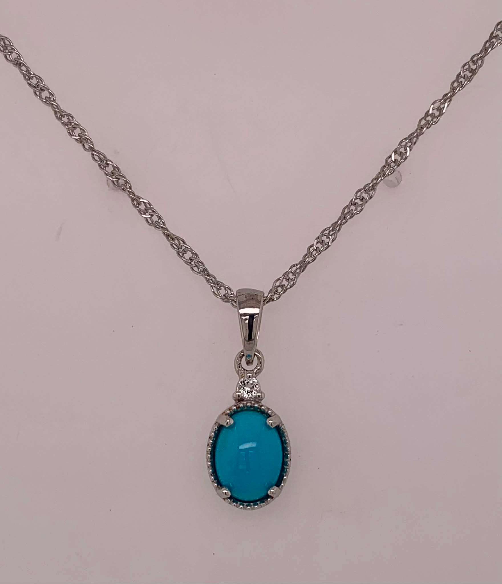 Sterling Turquoise Pendant