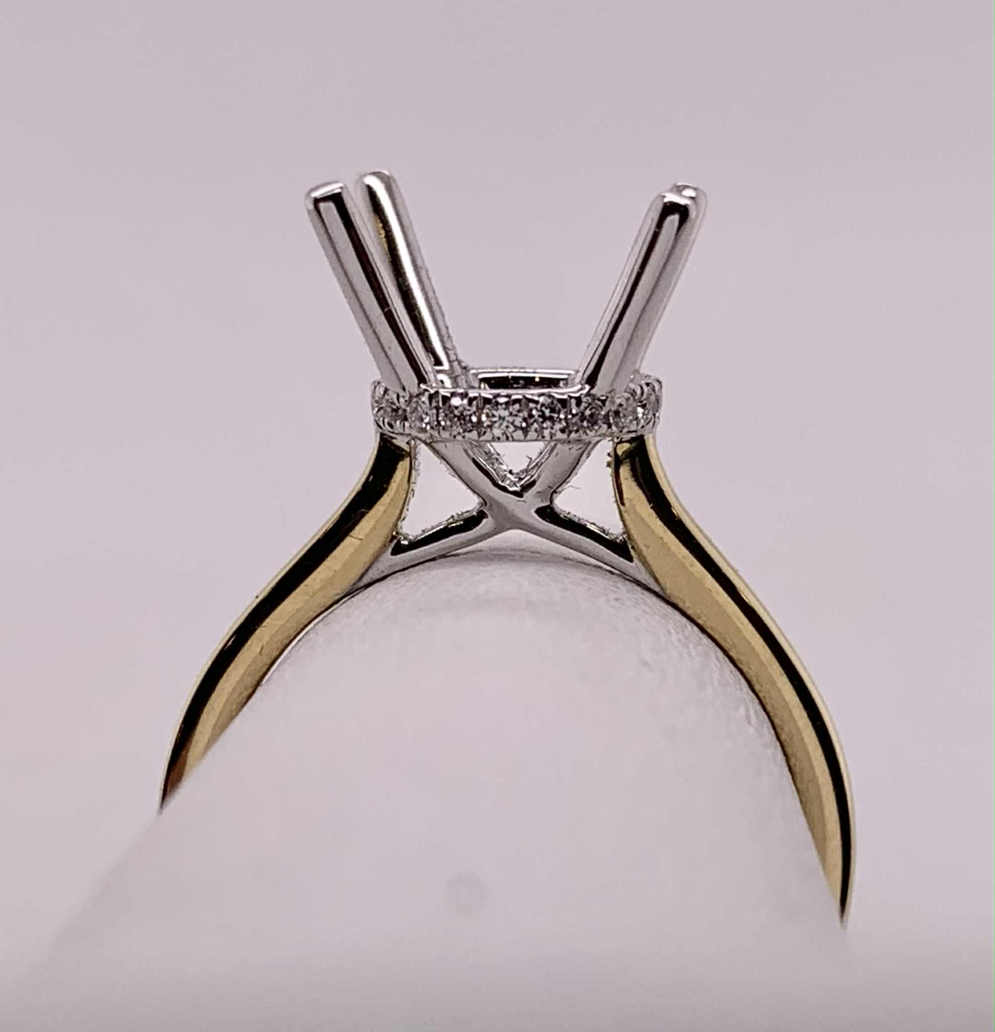 18K Diamond Semi Mount