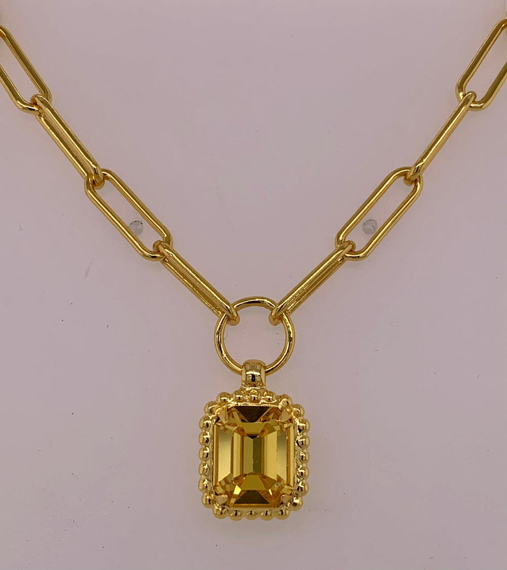 Octavia Scalloped Pendant Necklace