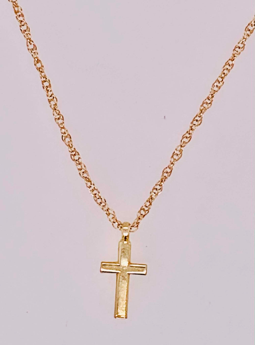 14K Child's Cross Necklace