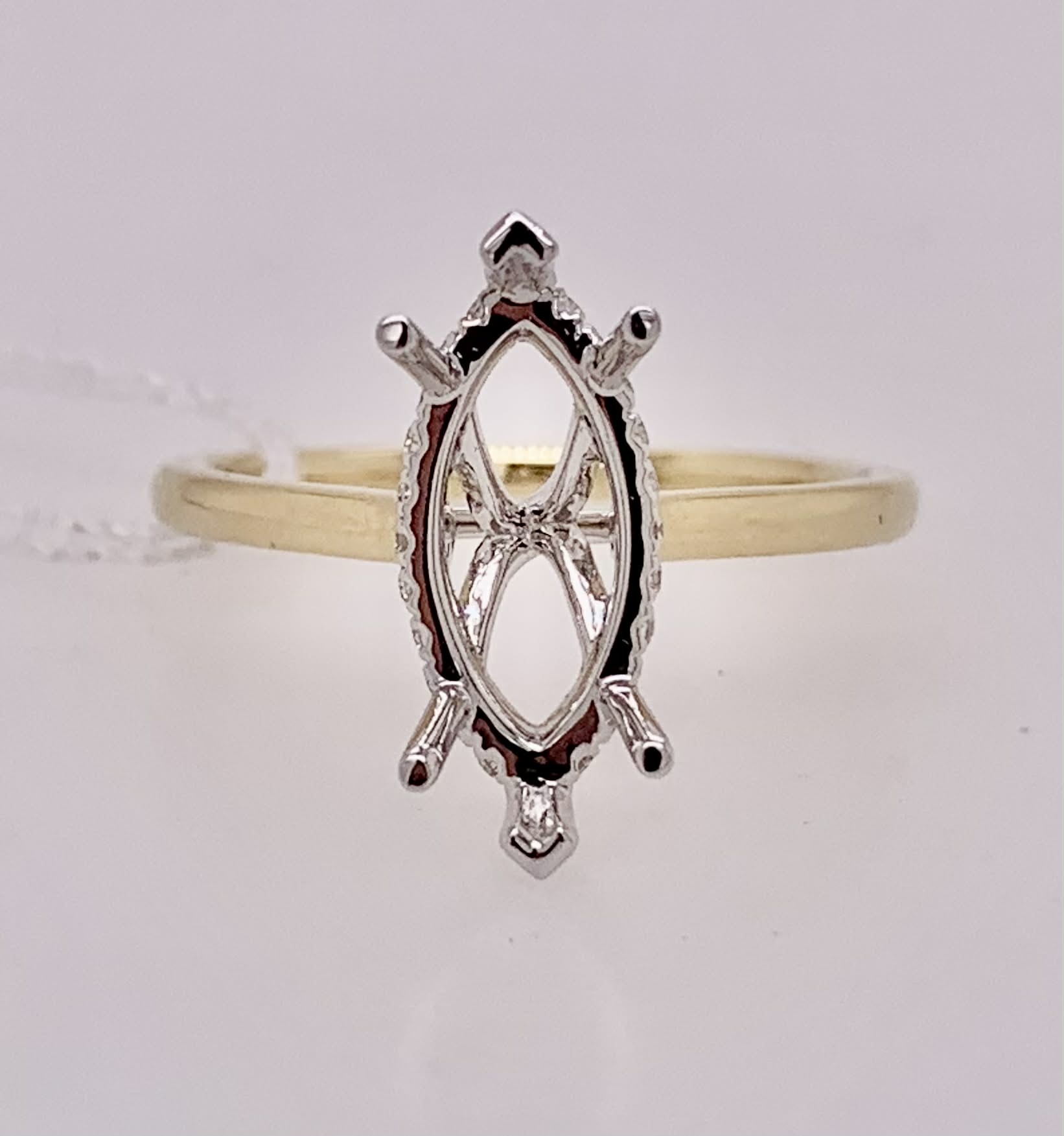 18K Diamond Semi Mount