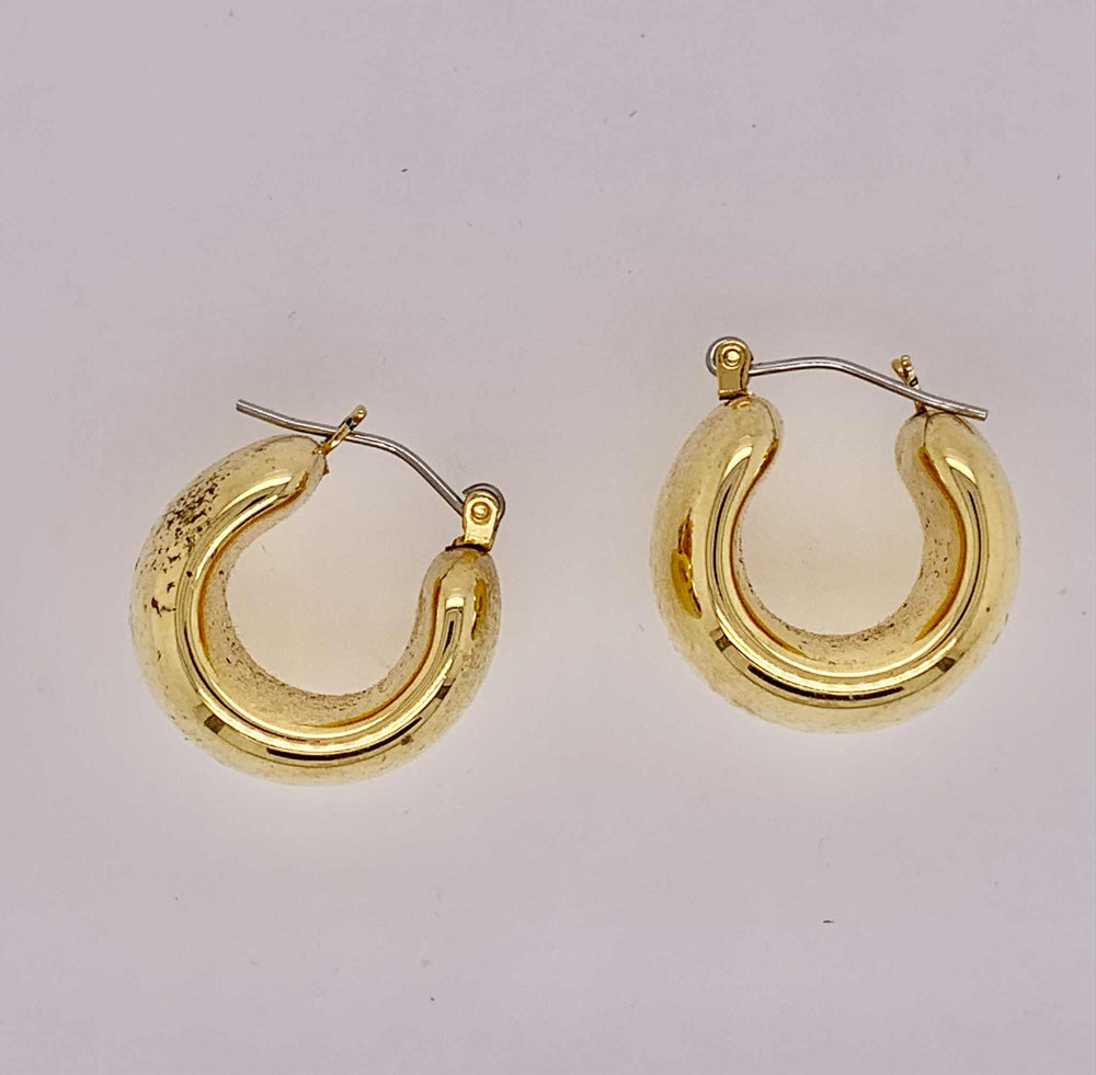 Estate Gold Fill Huggie Earrings