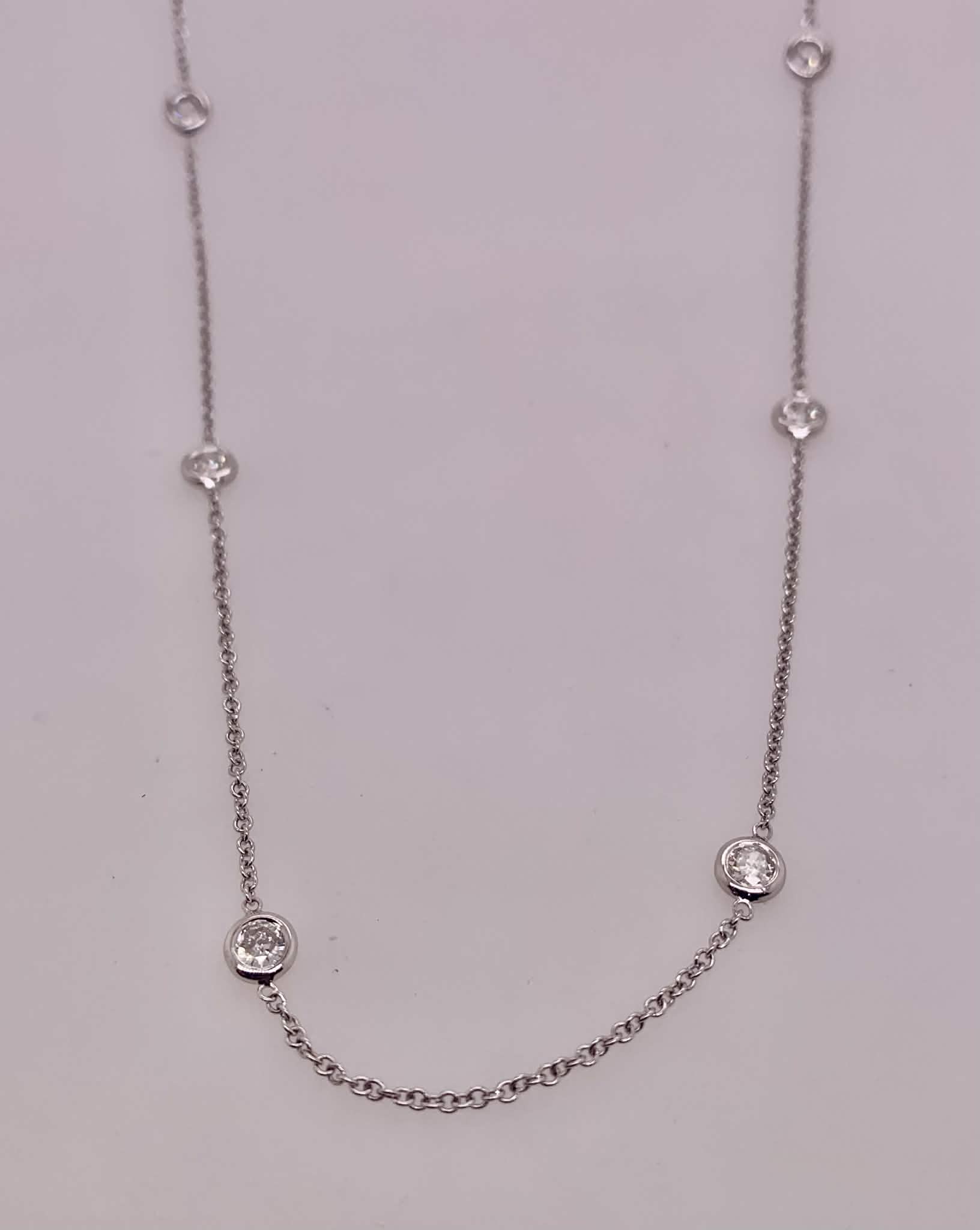 14K Diamonds by the Yard Necklace