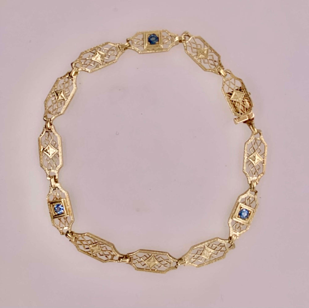 14K Estate Filigree Bracelet