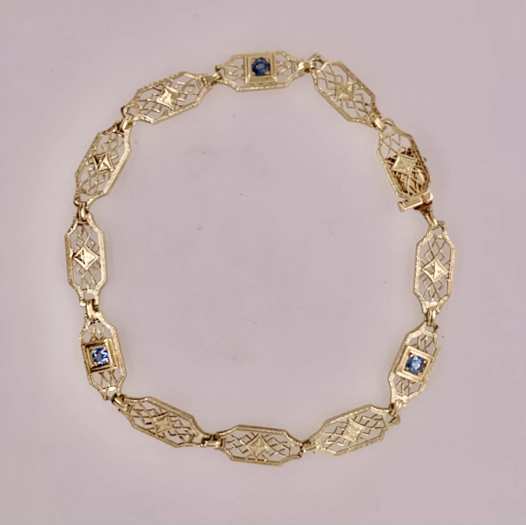 14K Estate Filigree Bracelet