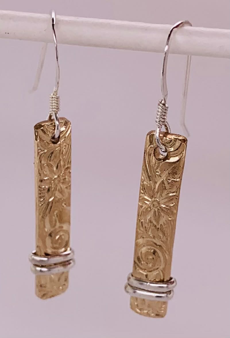 John Cauley Original Design Vertical Bar Earrings