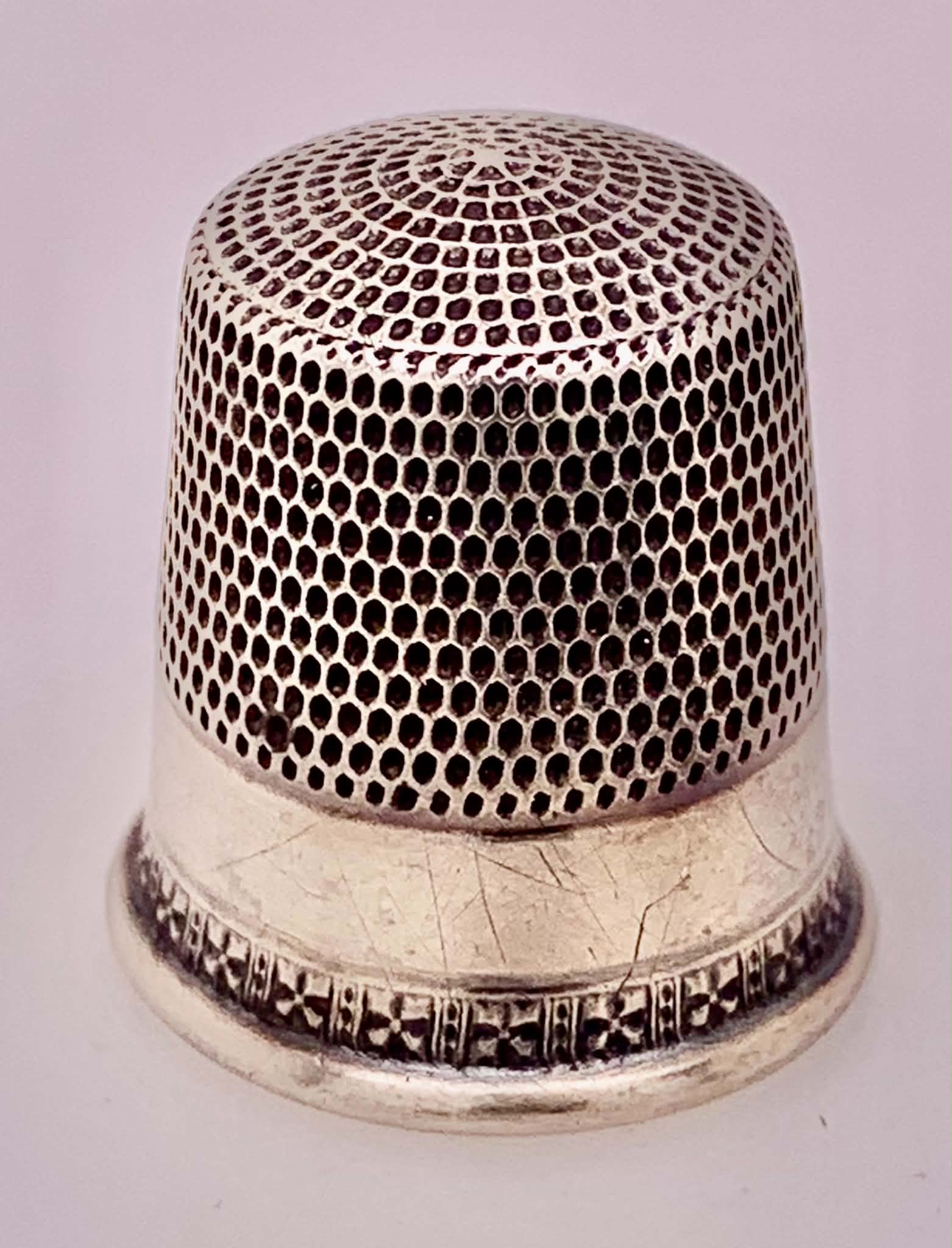 Estate Sterling Silver Thimble