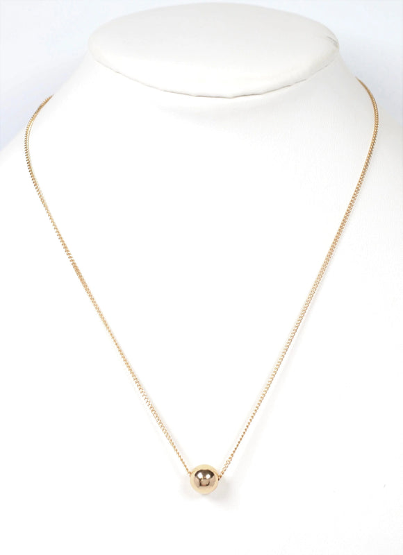 Willoughby Necklace with Ball Accent GOLD