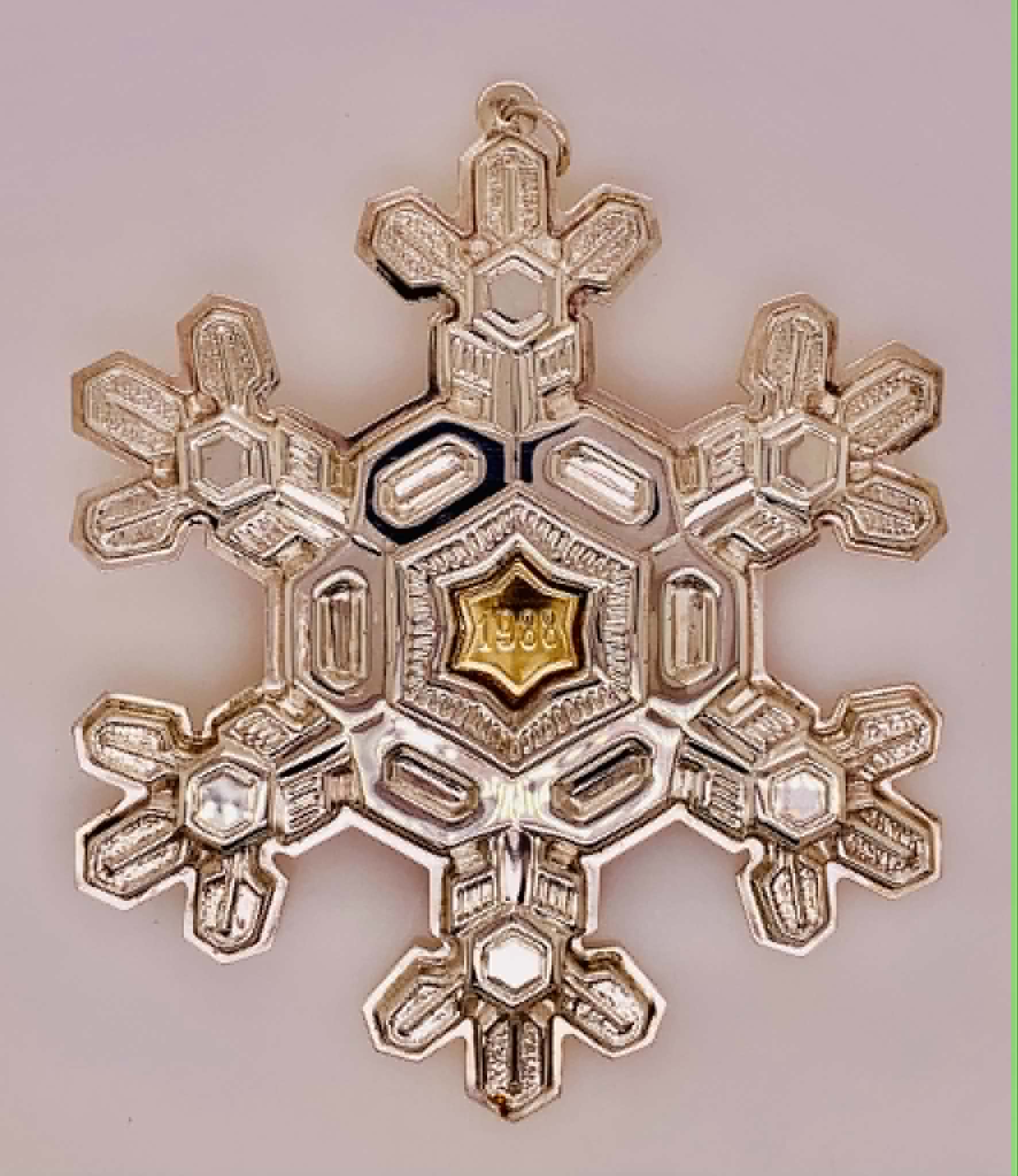 1988 Sterling Silver Gorham Collectible Christmas Ornament