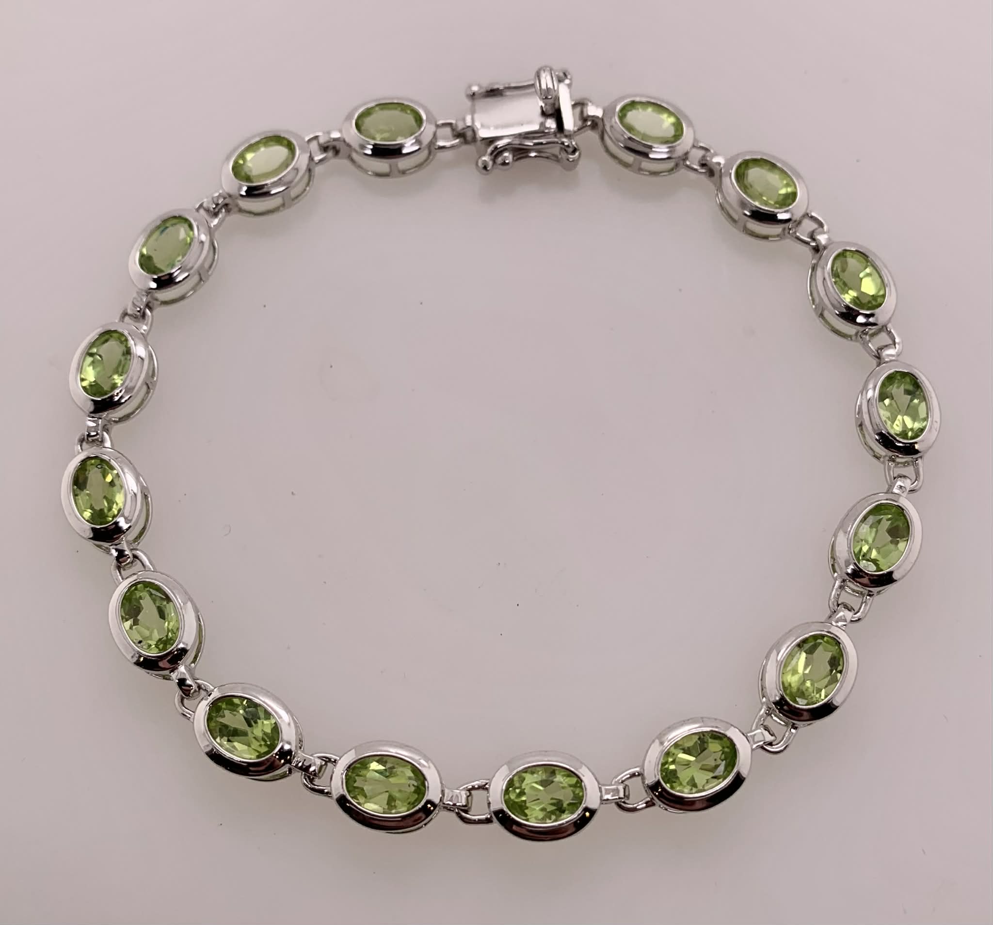 Sterling Peridot Bracelet