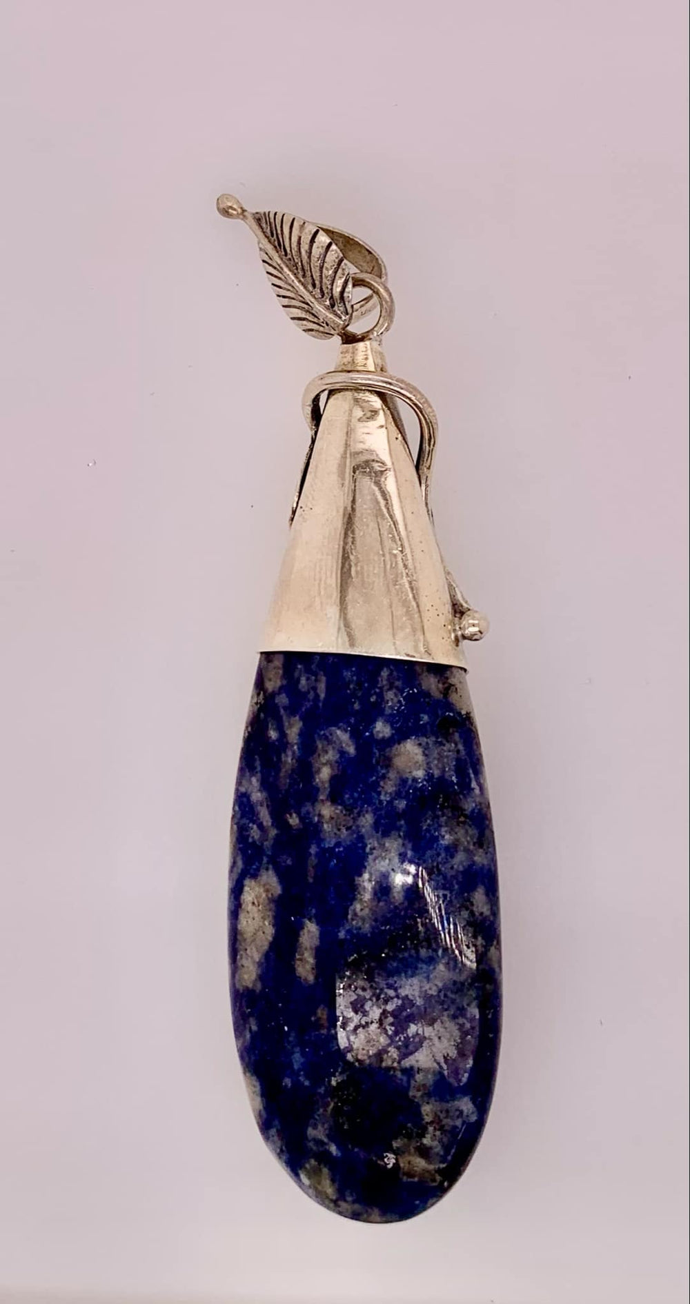Estate Sterling Lapis Pendant