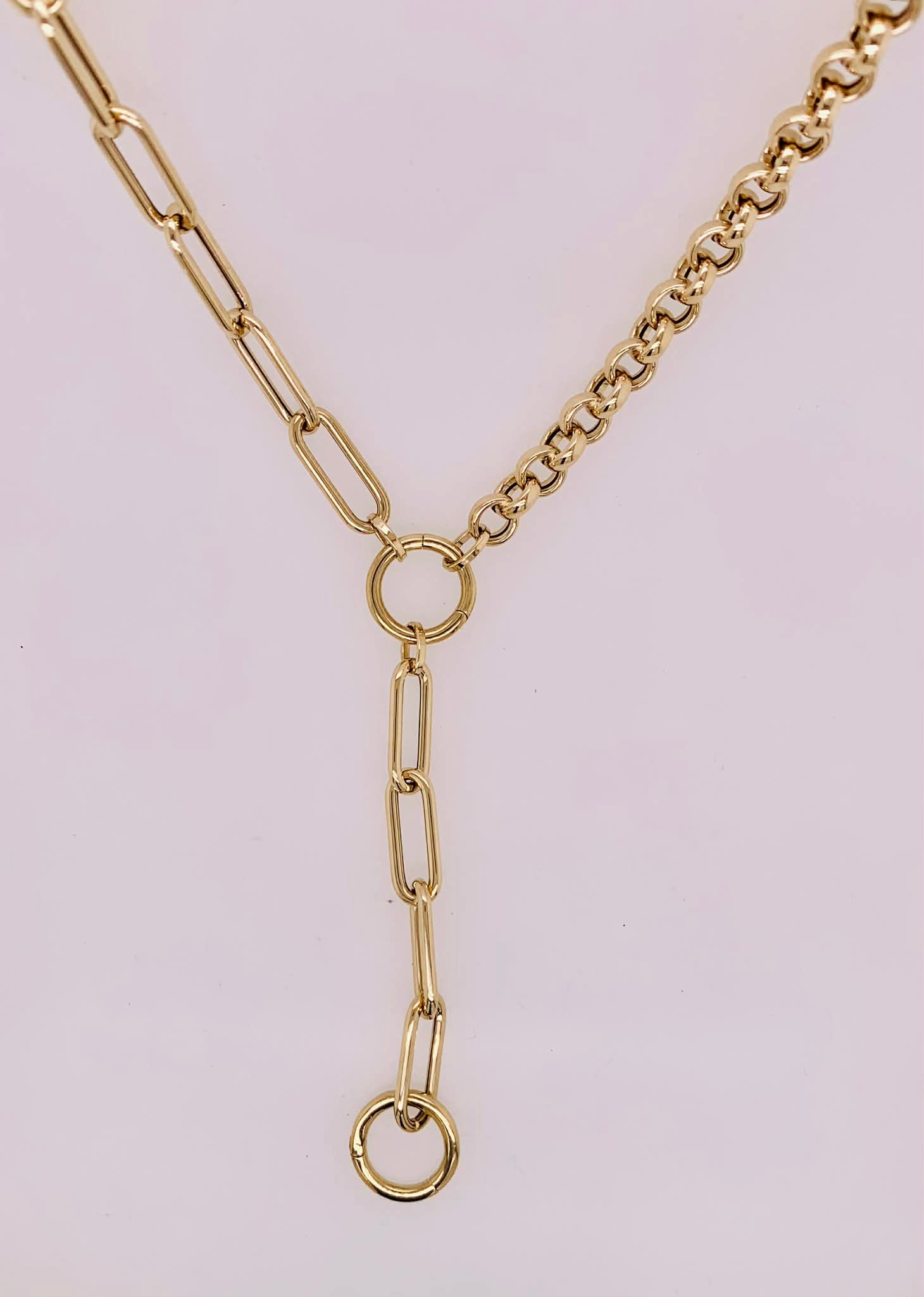 14K Gold Fancy Link Chain