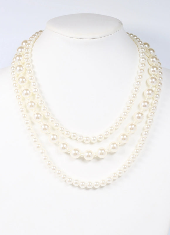 DeGeneres Layered Pearl Necklace PEARL