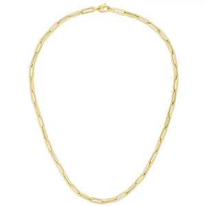 14K Gold Paperclip Chain