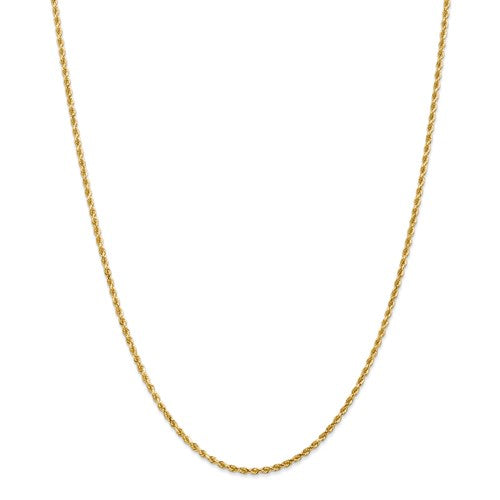 2mm 14K Gold Rope Chain