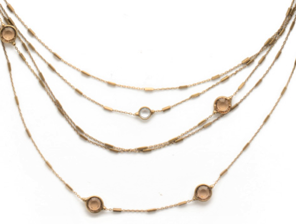 Rocky Beach Luminous Long Strand Necklace