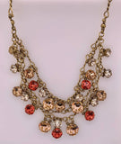 Glittering Double-Strand Crystal Bib Necklace