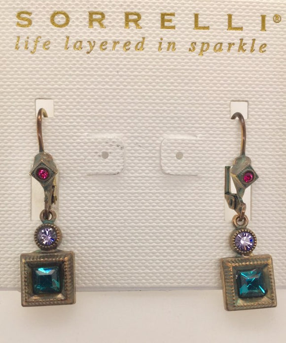 Geometric Leverback Earrings