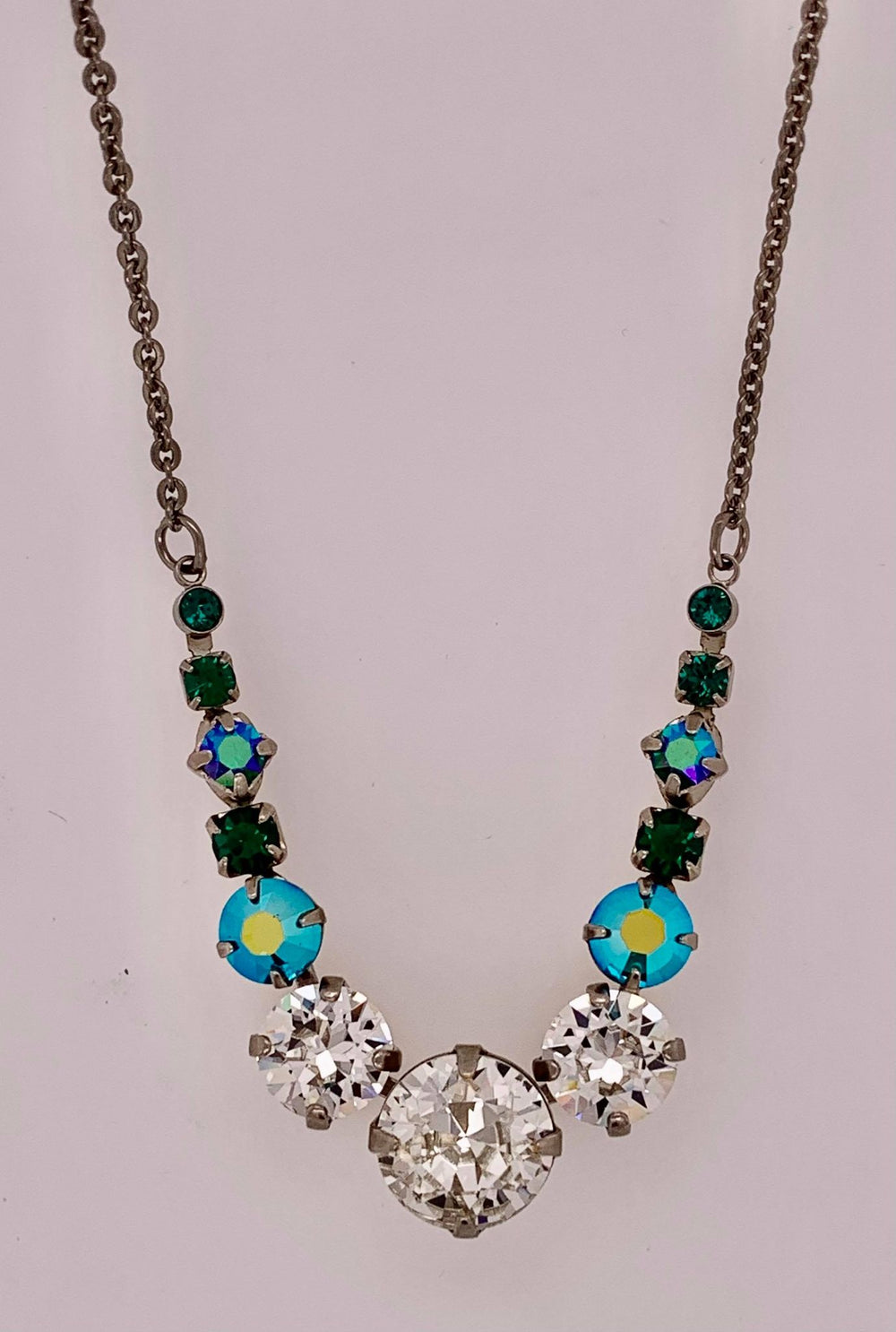 Delicate Round Tennis Necklace