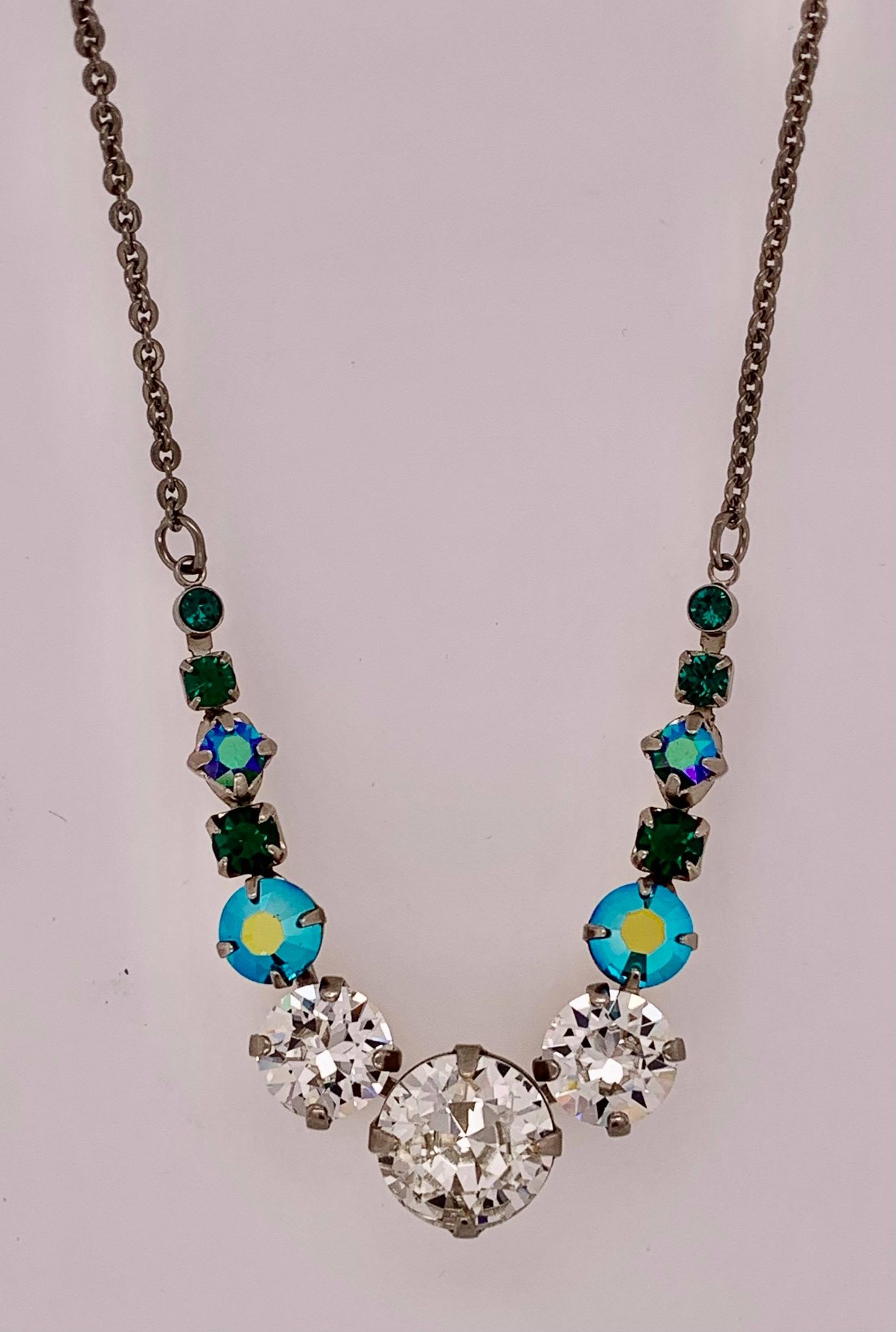 Delicate Round Tennis Necklace