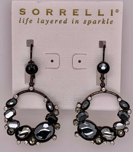 Cluster Hoop Earring