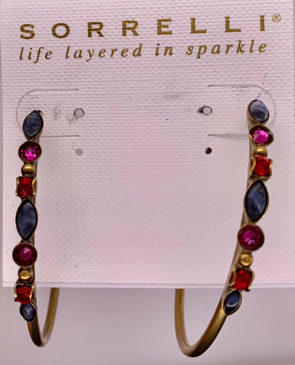 Sorrelli Mixed Media Hoop Earrings