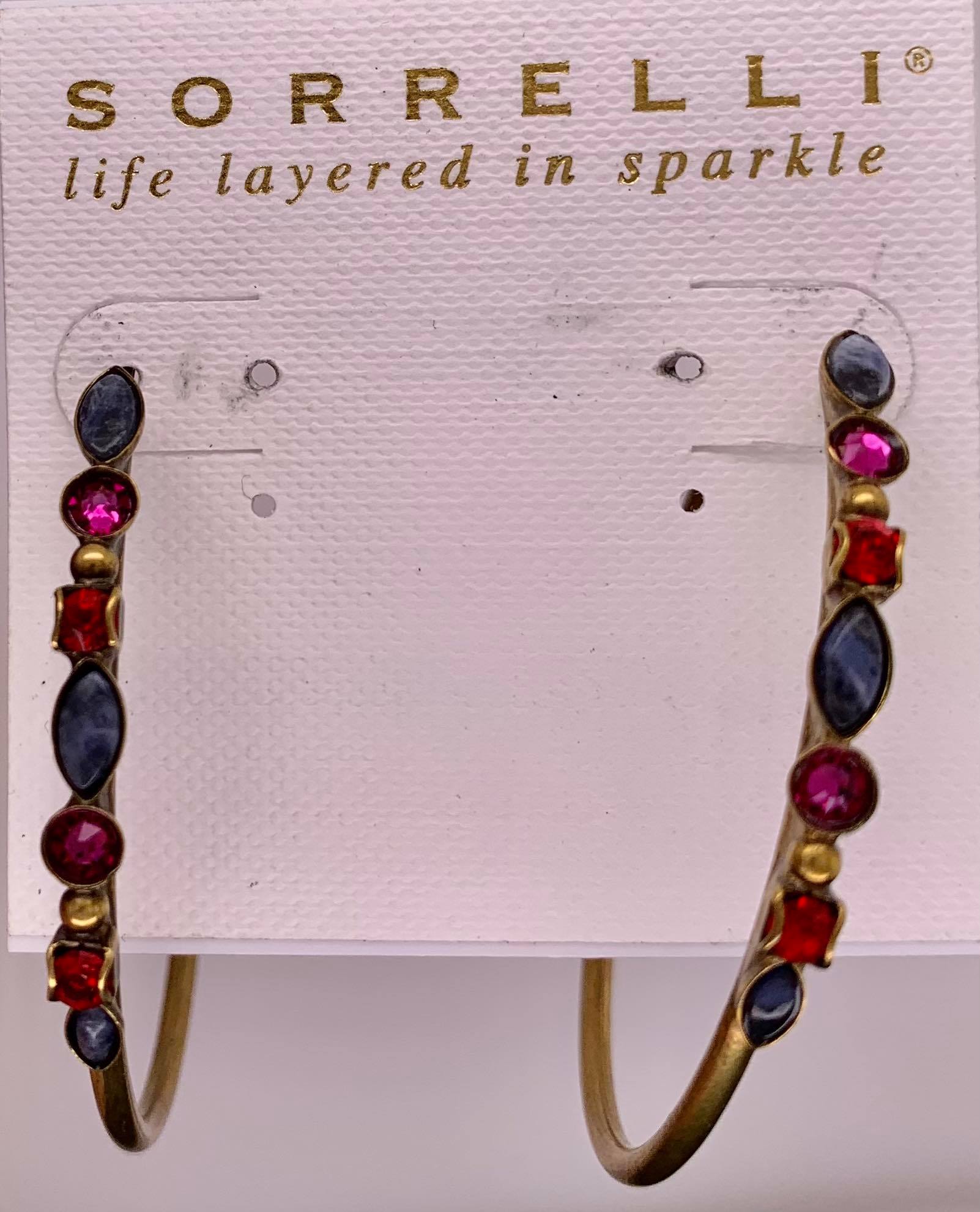 Mixed Media Hoop Earrings