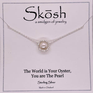 Skosh Pendant FW Pearl CZ