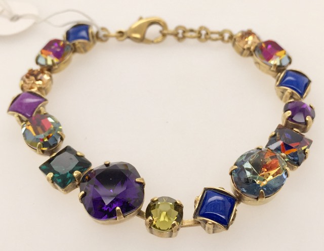 Bold Multi Shaped Crystal Bracelet