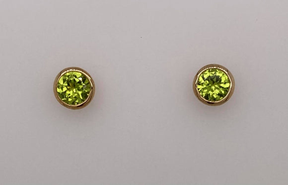10K Peridot Earrings
