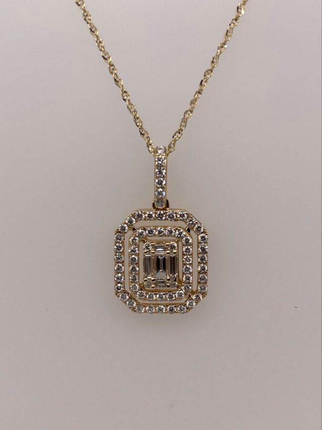 14K Diamond Pendant