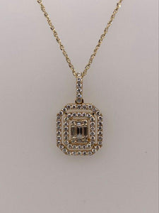 14K Diamond Pendant