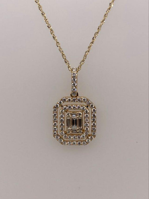 14K Diamond Pendant