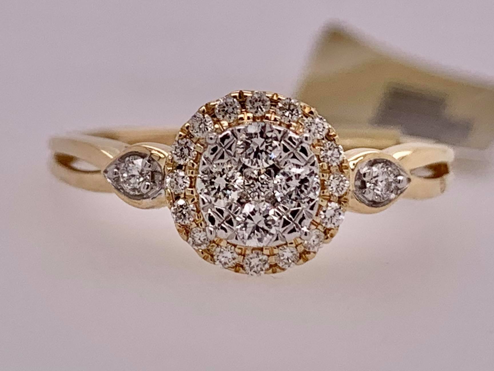 14K Diamond Ring