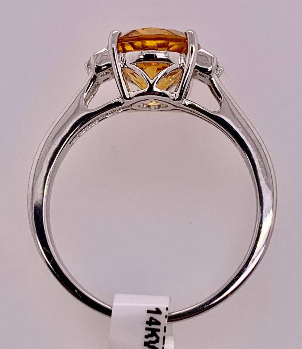 14K Citrine & Diamond Ring