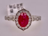 14K Ruby & Diamond Ring