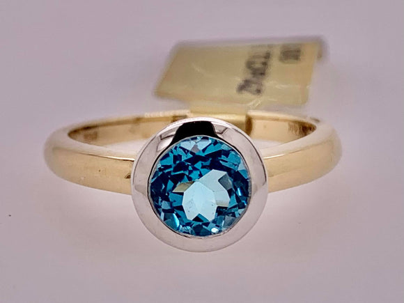 10K Blue Topaz Ring