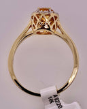 14K Citrine & Diamond Ring