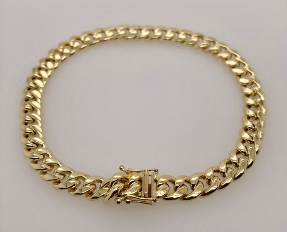 14K Miami Cuban Link Bracelet