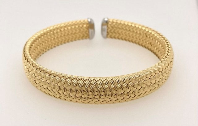 Two Tone Cuff Bracelet