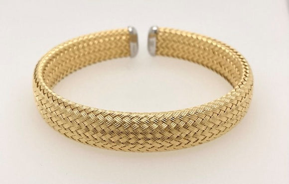 Two Tone Cuff Bracelet