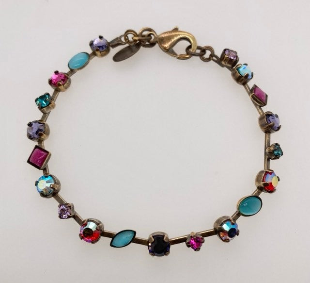 Crystal & Cabochon Tennis Bracelet