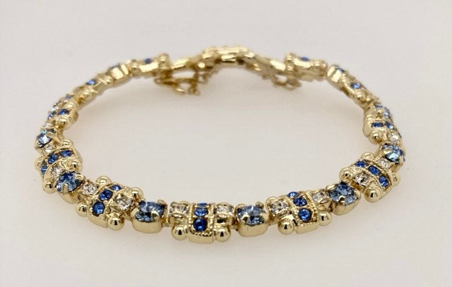 Geometric Crystal Section Line Bracelet